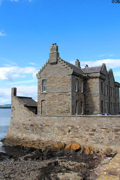 Officers' quarters (1800s) at Blackness Castle. Blackness, Scotland.