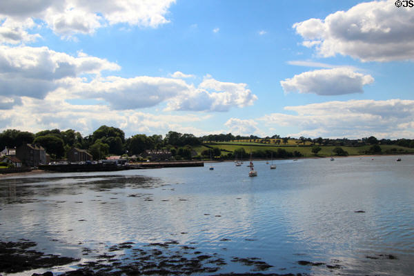 Town seen from Blackness Castle. Blackness, Scotland.