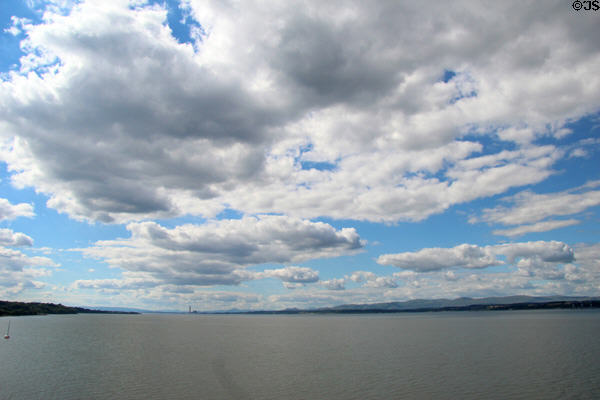 Firth of Forth seen from Blackness Castle. Blackness, Scotland.
