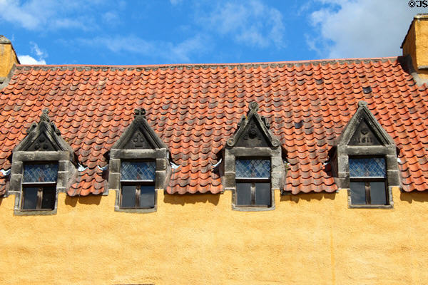 North building gables (1611) at Culross Palace. Culross, Scotland.