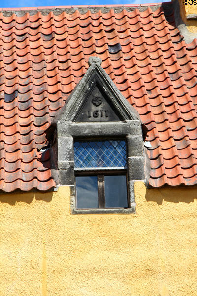 North building gables (1611) at Culross Palace. Culross, Scotland.