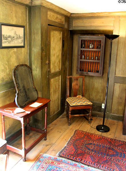 Lairds room with George II era furniture at Culross Palace. Culross, Scotland.