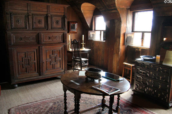 Painted chamber at Culross Palace. Culross, Scotland.