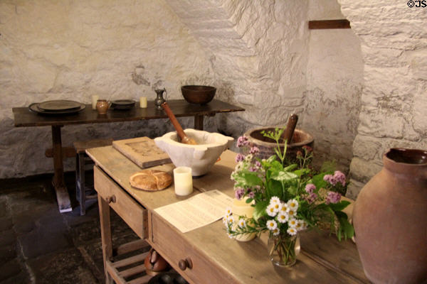 Kitchen at Culross Palace. Culross, Scotland.
