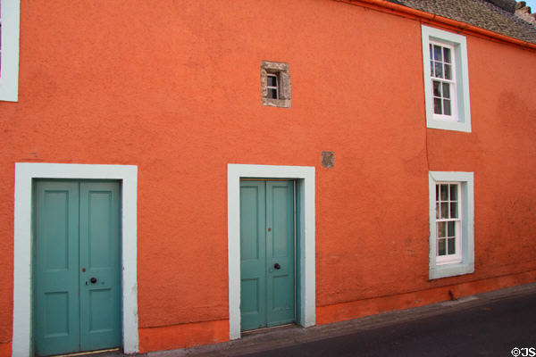 Red heritage house (1676). Culross, Scotland.