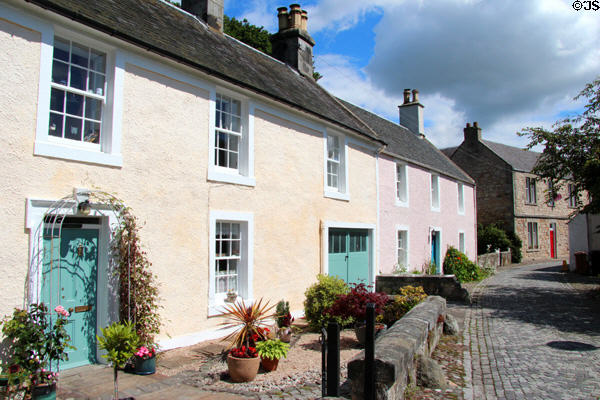 West Green heritage streetscape. Culross, Scotland.