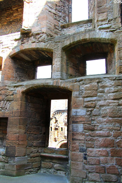 Royal apartments at Linlithgow Palace. Linlithgow, Scotland.