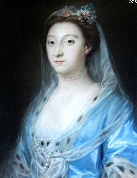 Lady Henrietta Hope by Katherine Read in Small Library at Hopetoun House. Queensferry, Scotland.