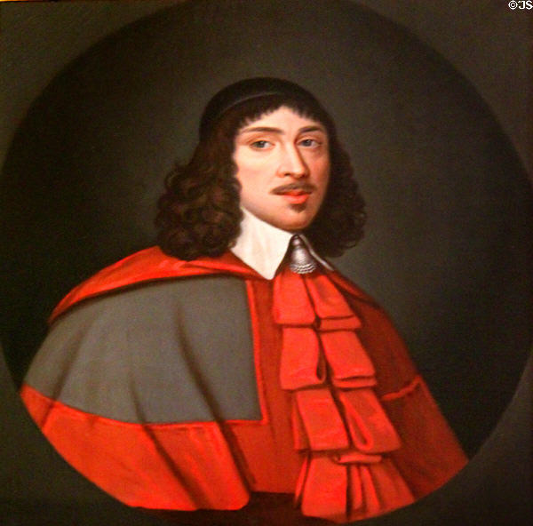 Portrait (copy) of Sir James Hope in Red Drawing Room at Hopetoun House. Queensferry, Scotland.