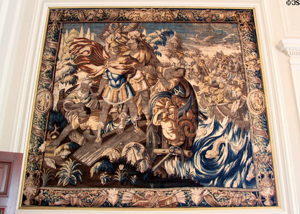 Aubusson tapestry (c1670) in Ballroom at Hopetoun House. Queensferry, Scotland.