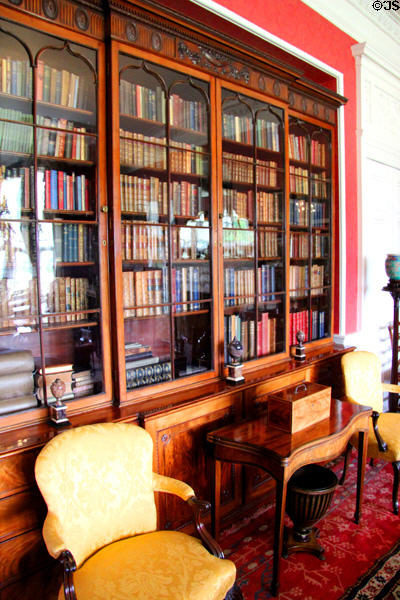 Sitting or morning room at Lauriston Castle. Edinburgh, Scotland.