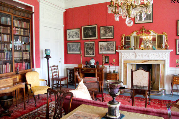 Furnishings in sitting room at Lauriston Castle. Edinburgh, Scotland.