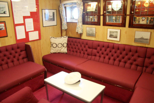 Verge Inn crew pub on Royal Yacht Britannia. Edinburgh, Scotland.