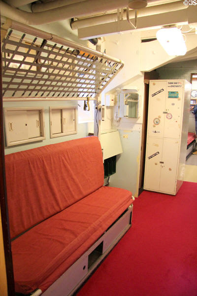 Bunks on Royal Yacht Britannia. Edinburgh, Scotland.
