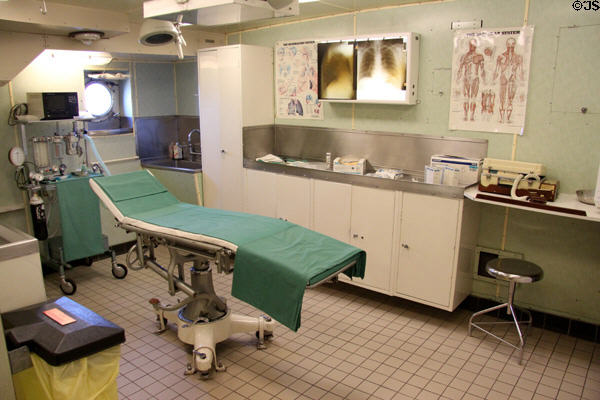 Operating theater on Royal Yacht Britannia. Edinburgh, Scotland.