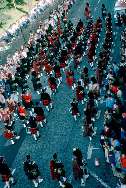 Scottish tattoo at Edinburgh Castle (1970s). Edinburgh, Scotland.