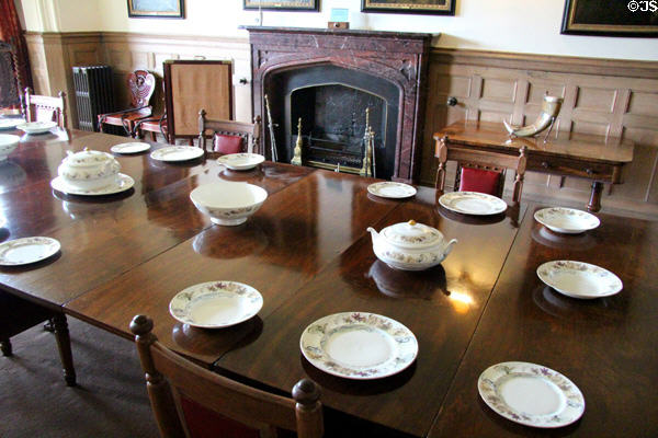 Dining room at Abbotsford House. Melrose, Scotland.