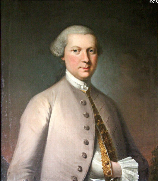 Portrait of Walter Scott (1729-99) father of Sir Walter Scott at Abbotsford House. Melrose, Scotland.