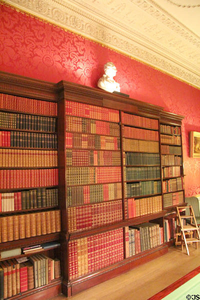 Library at Manderston House. Duns, Scotland.