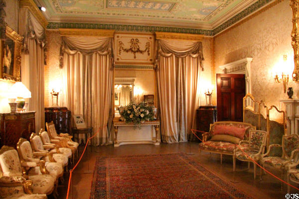 Drawing room at Manderston House. Duns, Scotland.