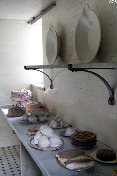 Pastry larder at Manderston House. Duns, Scotland.
