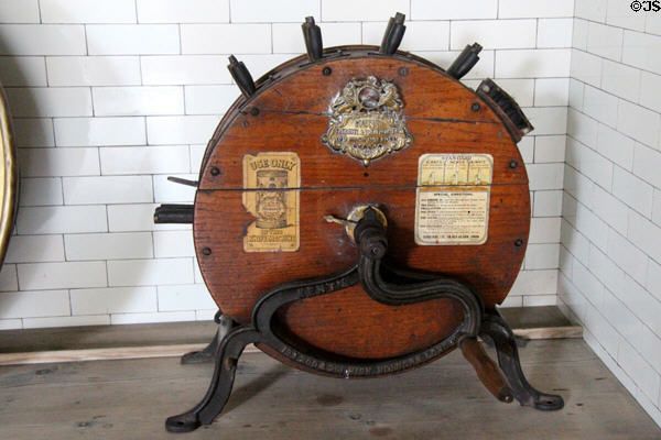 Rotary knife cleaner by George Kent, Ltd. of London at Manderston House. Duns, Scotland.