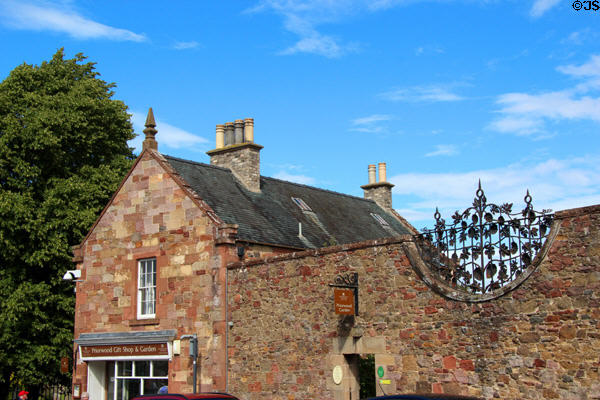 Priorwood Garden run by National Trust for Scotland (NTS) beside Melrose Abbey. Melrose, Scotland.