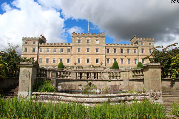 Southern facade of Mellerstain House. Gordon, Scotland.