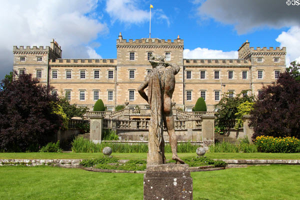 Mellerstain House with wings by William Adam (1725) & centerblock by his son Robert Adam (c1765). Gordon, Scotland.