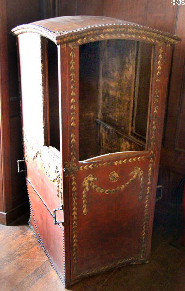 Palanquin at Thirlestane Castle. Scotland.