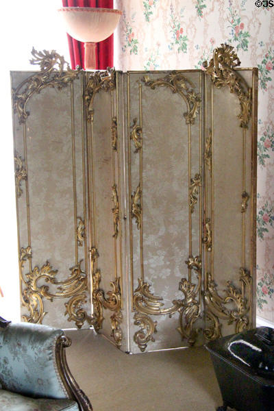 Rococo room screen at Thirlestane Castle. Scotland.