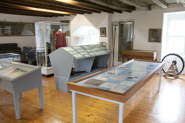 Museum room at Traquair House. Scotland.