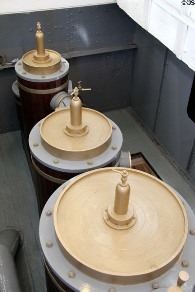 Machinery aboard RRS Discovery. Dundee, Scotland.