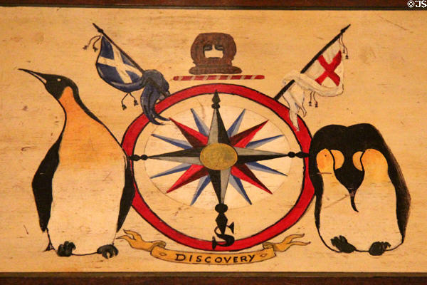 British National Antarctic Expedition plaque aboard RRS Discovery. Dundee, Scotland.