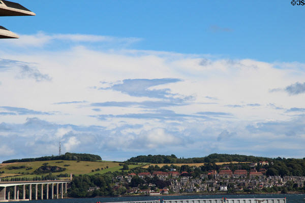 Tay River Bridge & Tay River seen from RRS Discovery. Dundee, Scotland.