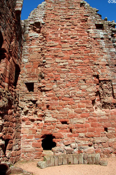 Unfinished north range at Edzell Castle. Brechin, Scotland.