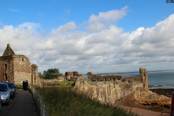 St Andrews Castle run as a museum by Historic Scotland (HES). St Andrews, Scotland.