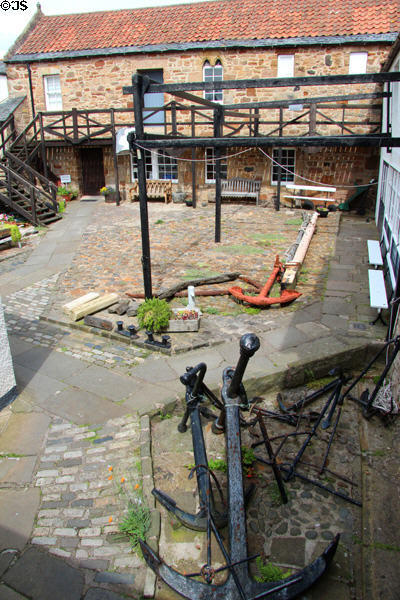 Courtyard between buildings of Scottish Fisheries Museum. Anstruther, Scotland.