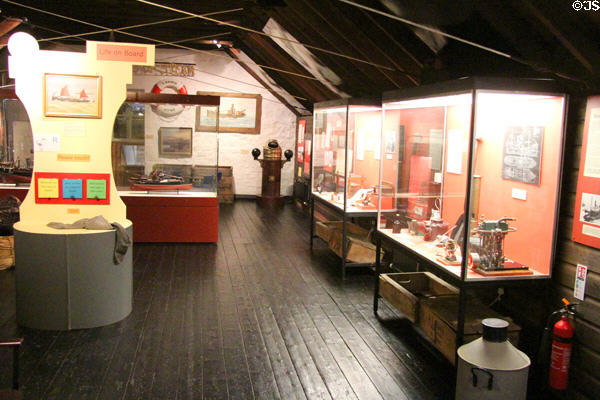 Fishing life displays at Scottish Fisheries Museum. Anstruther, Scotland.