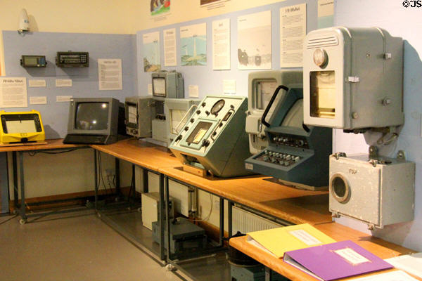 Shipboard electronics at Scottish Fisheries Museum. Anstruther, Scotland.