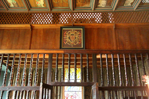 Screen in Chapel Royal at Falkland Palace. Falkland, Scotland.