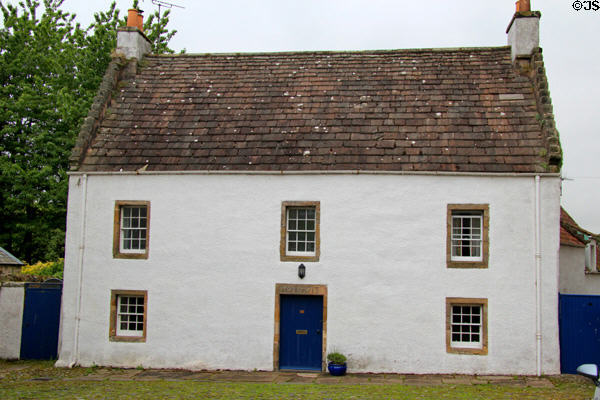 Cottage with lintel inscribed TM KK 1713. Falkland, Scotland.
