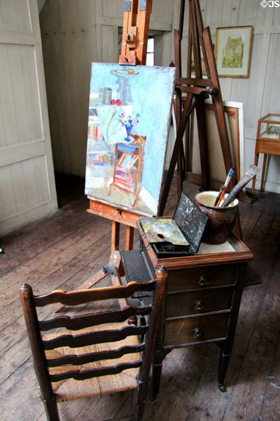 Artist studio at Kellie Castle. Pittenweem, Scotland.
