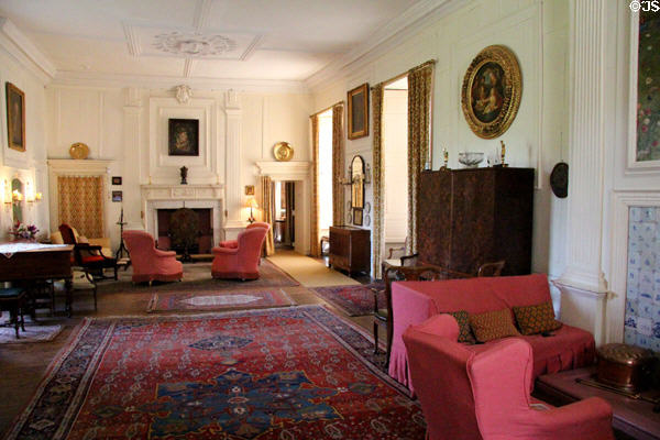 Drawing room (former great hall 17thC) at Kellie Castle. Pittenweem, Scotland.