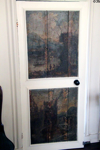 Dining room panel paintings (early 18thC) at Kellie Castle. Pittenweem, Scotland.