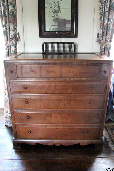 Chest of drawers by Robert Lorimer made by Whyttock & Reid at Kellie Castle. Pittenweem, Scotland.