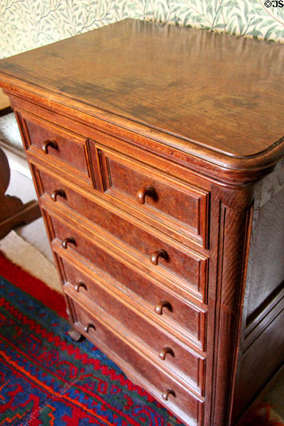 Chest of drawers by Robert Lorimer at Kellie Castle. Pittenweem, Scotland.