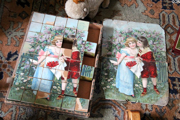 Picture puzzle in nursery at Kellie Castle. Pittenweem, Scotland.