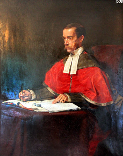 Sir David Patrick Chalmers portrait (1882) by John Henry Lorimer at Kellie Castle. Pittenweem, Scotland.