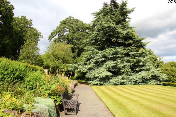 Path at Hill of Tarvit Mansion. Cupar, Scotland.